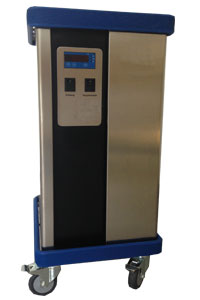 Minitron Chiller mtt2012 provides the cooling. The system takes out the heat.