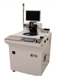 This system puts scribe lines on a wafer in order to cleave it into chips at the post process.