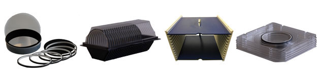 Packaging trays for rings.