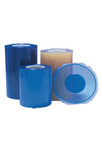 ULTRON pressure sensitive film is mostly based on PVC and silicone free. The Blue Tapes are free of silicone release agents.